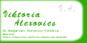 viktoria alexovics business card
